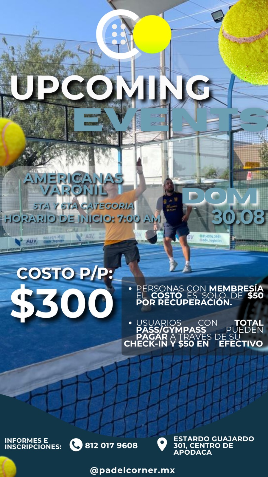 Flyer AMERICANAS VARONIL